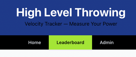Velocity Leaderboard - Measure Your Power!