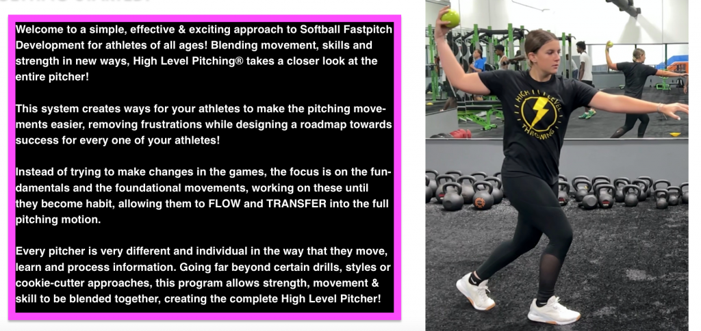 Fastpitch Development – Youth Softball